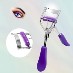 Eyelash Curler with Comb Professional Curler for Eyelashes Folding False Eyelashes Auxiliary Eyelash Curling Clip Makeup Tools