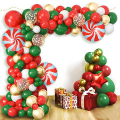 YICKYUE  -  Christmas Arch Balloon Kits Merry Christmas Decor for Home 2024 Christmas Balloon Xmas Ornament Navidad Natal New Year Gift 2025