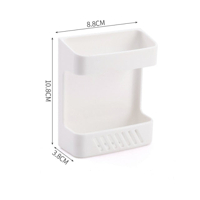 Desktop Bracket TV/DVD/VCR Remote Control Organizer 4 Grids Frame Storage Rack Mobile Phone Holder Stand Plastic Case Shelf