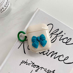 3D Bow cute earphone accessories for apple air pods pro wireless bluetooth case charging box for airpod 3 2 1 cartoon capa shell