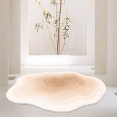 Yickyue Fashionable Modern Minimalist Special-shaped Soft Polyester Living Room Decoration Carpets Fresh Light Luxury Home Bedroom Rug