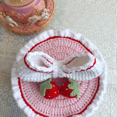 YICKYUE  -  Strawberry Cake Storage Box Birthday Cake Stash Box Case Gift Jewelry Necklace Ring