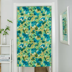 1pcs Printing Pastoral Door Curtain Fabric Hanging Curtain Room Bathroom Door Curtain Home Decoration (Without Rod)
