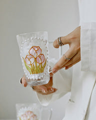 Hand Painted Flower Cup