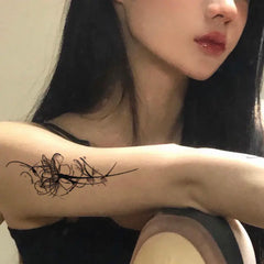 YICKYUE  -  Herbal Juice Rose Flower Temporary Tattoos for Women Arm Punk Waterproof Tattoo Stickers Art Lasting Cover Scars Fake Tattoo