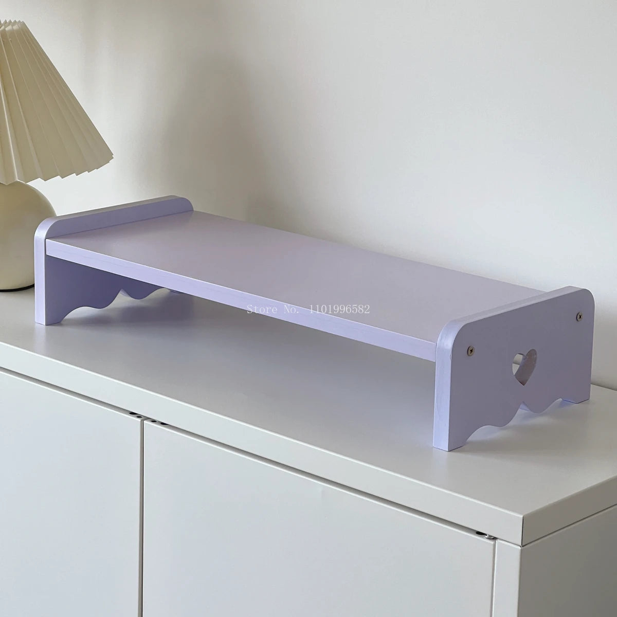 YICKYUE  -  Single-layer Young Girl's Heart Computer Height Increase Frame Desk Notebook Storage Shelf Student Dormitory Storage Bookstand