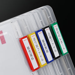 Clear Document Storage Box Stationery Organizer Folder Office Bill Storage Sorting Plastic Box 100 Sheets A4 Paper Capacity