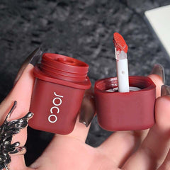 Yickyue 1pc Cute Ice Mist Velvet Lipgloss Matte Lipstick Long Lasting Silky Muddy Lip Gloss Non-stick Cup Nude Lip Makeup Tint Cosmetics