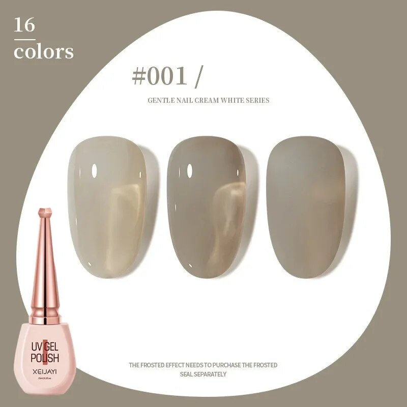 YICKYUE -  New 15ml Jelly Transparent Gel Nail Polish Clear Green Nude Pink Soak Off UV LED Semi Permanent Varnish Nail Art Gel Lacquer