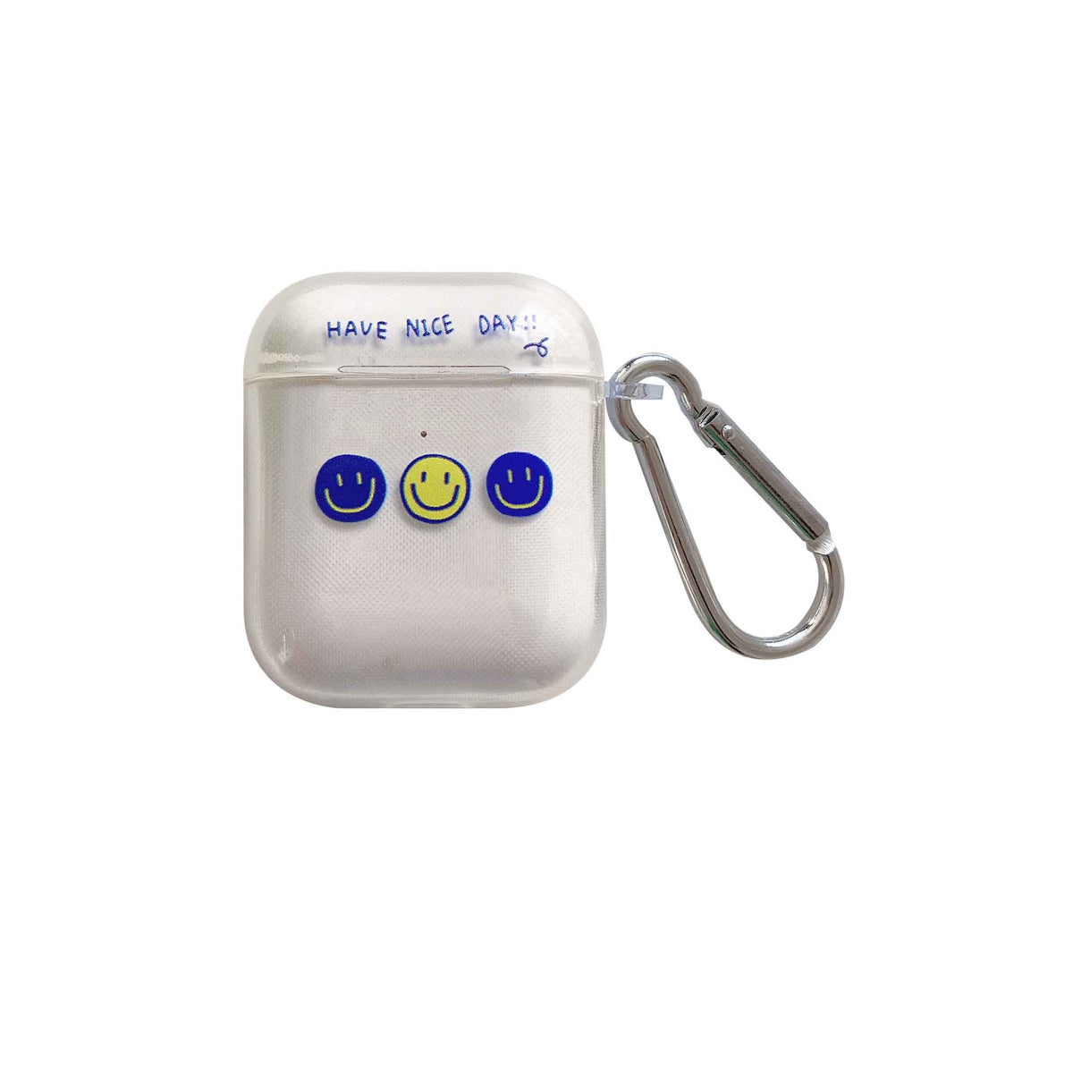 Small smiley soft silicone lovely cartoon earphone accessories case for apple airpod 1 2 pro 3 wireless bluetooth charging box