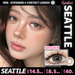 YICKYUE  -  1pair New Color Contact Lenses for Eyes Natural Blue Eye Lenses Purple Lenses Gray Eye Contacts Brown Eye Lens Yearly