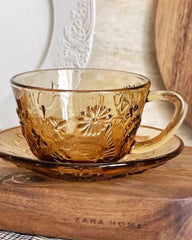 Amber Rocks Glass Cup
