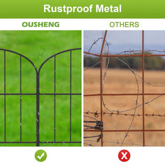 YICKYUE  Decorative Garden Fencing, Rust-Proof Wire Panels for Animal Barriers, Edge for Dogs & Flower Plants, Outdoor Backyard Arch Bord