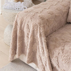 New Christmas Rabbit Plush Sofa Cover Thick Warm All-Cover Solid Couch Covers for Winter Multifunctional Soft Blanket for Office