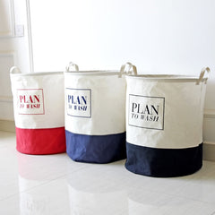 Large Storage Bag Dual Color Block Folding Laundry Basket Toy Magazine Clothes Organizer and Organizer Washable Bathroom Room