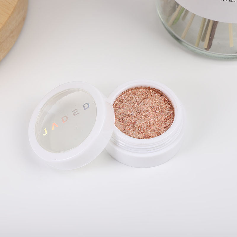 YICKYUE  -  Monochrome Eyeshadow Palette Shining Sequins Diamond Galaxy Eye Shadow Makeup Pearlescent Glitter Brighten Eyes Korean Cosmetic