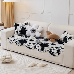 Yickyue Soft Cozy Sofa Cover Design Irregular Shape Sofa Towels Fluffy Fur Anti-slip Couch Cover Livingroom Carpet Area Rug Sofa Covers