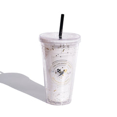 Double Layer Plastic Cups With Straw And Lids Cover For Girl Heat Insulated Plastic Bottle Water Cup Household Office Bpa Free