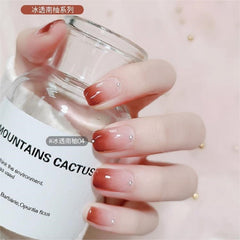 Yickyue 4 Colors Nail Gel Polish 8ml Soak Off Uv Led Semi Permanent Translucent Light Coffee Varnish for Manicure Nail Art Polish Gel