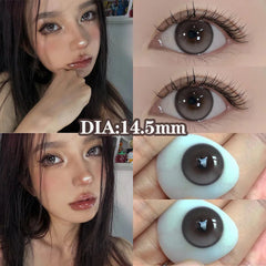 YICKYUE  -  2pcs/Pair Cosmetic Contact Lens Natural Contact Lenses For Eyes Prescription with Diopter Large Diameter Eye Lens