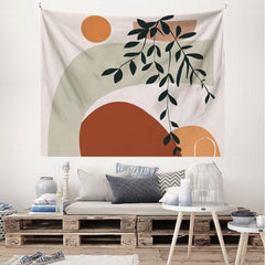 Nordic Simple Fresh Art Background Fabric Wall Cloth Tapestry Bedroom Room Bedside All-Matching Decorative Tapestry Hanging