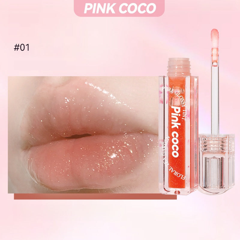 Yickyue 1pcs Shimmer Lip Gloss Crystal Jelly Lips Plumper Tint Oil Long Lasting Moisturizer Shiny Liquid Lipsticks Makeup Cosmetics