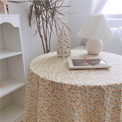 Korean Style Small Floral Elegant Living Room Coffee Rectangular Tablecloth Picnic Mat Decoration Hanging Cloth Background Cloth