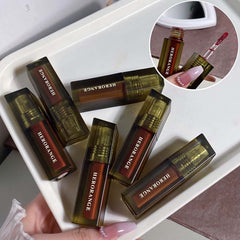 HERORANGE Lip Glaze Nude Matte Velvet Easy To Color Lip Mud Long Lasting Non-stick Cup Lip Tint Waterproof Korean Cosmetics