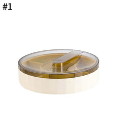 5 Compartment Candy Storage Box Fruit Nuts Tray with Lid Snacks Organizer Food Container for 2022 Chinese New Year Decor