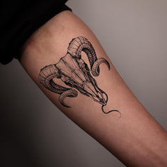 YICKYUE  -  4Pcs Full Arm Temporary Tattoos Sleeve for Men Women Realistic Thorn Sheep Fake Tatoos Black Totem Tattoo Sticker Body Art