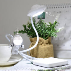 W&G Kawaii Night Light USB Plug-in Astronaut Spaceship Home Bedside Table Lamp Atmosphere Light Creative Mini Light