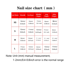 YICKYUE  -  Medium Length Fake Nails 3D Rhinestone Designs Nude With Chompers Press on Nails Pointy False Nails for Women DIY Nails