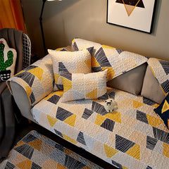 Universal Non-slip Sofa Covers Cotton Plaid Stripe Corner Sofa Chair Towel Couches for Living Room Home Decor Car Seat Cover