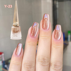 YICKYUE  -  Magnetic Cat Eye Gel Nail polish Pink Purple Sparkling Glitter Semi Permanent Nail Gel Soak Off UV LED Nail Varnish for Nail art