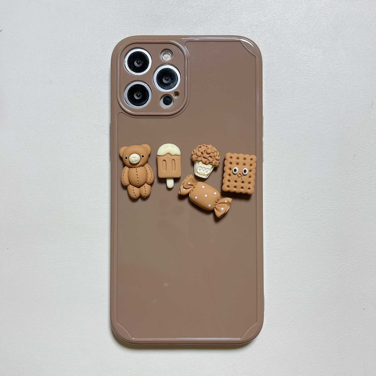 Couple cool biscuit bear soft silicone phone case for iphone 12 mini 11 pro max 7 8 plus se 2020 13 x xr xsmax cute cartoon capa