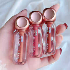 Yickyue The New Lip Glaze Lip Mud Texture Transparent Tube Lip Glaze Velvet Matte Lipstick Lasting Gilrs Students Lip Makeup Cosmetics
