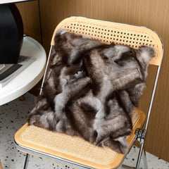 YICKYUE  -  1Pc 40X40cm Luxury Fox Fur Cushion Cover Throw Pillowcase Home Living Room Decorative Throw Pillow Case