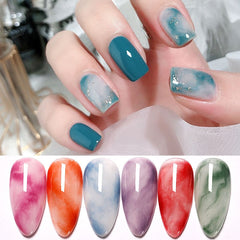 15ml Clear Blossom Gel Nail Polish Gradient Blossoming Smook Effect Watercolor Nail Gel Soak Off UV Functional Nail Gel