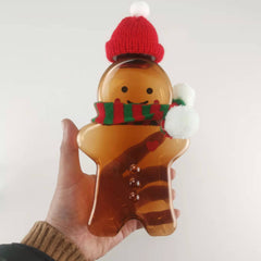 Cute Gingerbread Man Drinking Cup Kitchen Milk Tea Water Botter Portable Shaker Drink Bottle Home Couple Christmas Bottle Gifts