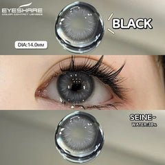YICKYUE  Brown Colored Contact Lenses for girls Contact lenses Fashion Contacts Gray Eye Lens Beautiful Blue Pupils