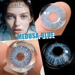 YICKYUE  -  1pair Puplis Color Contact Lenses for Eyes Natural Blue Lenses Korean Eye Lenses 14.5mm Pupils Contacts Free Shipping