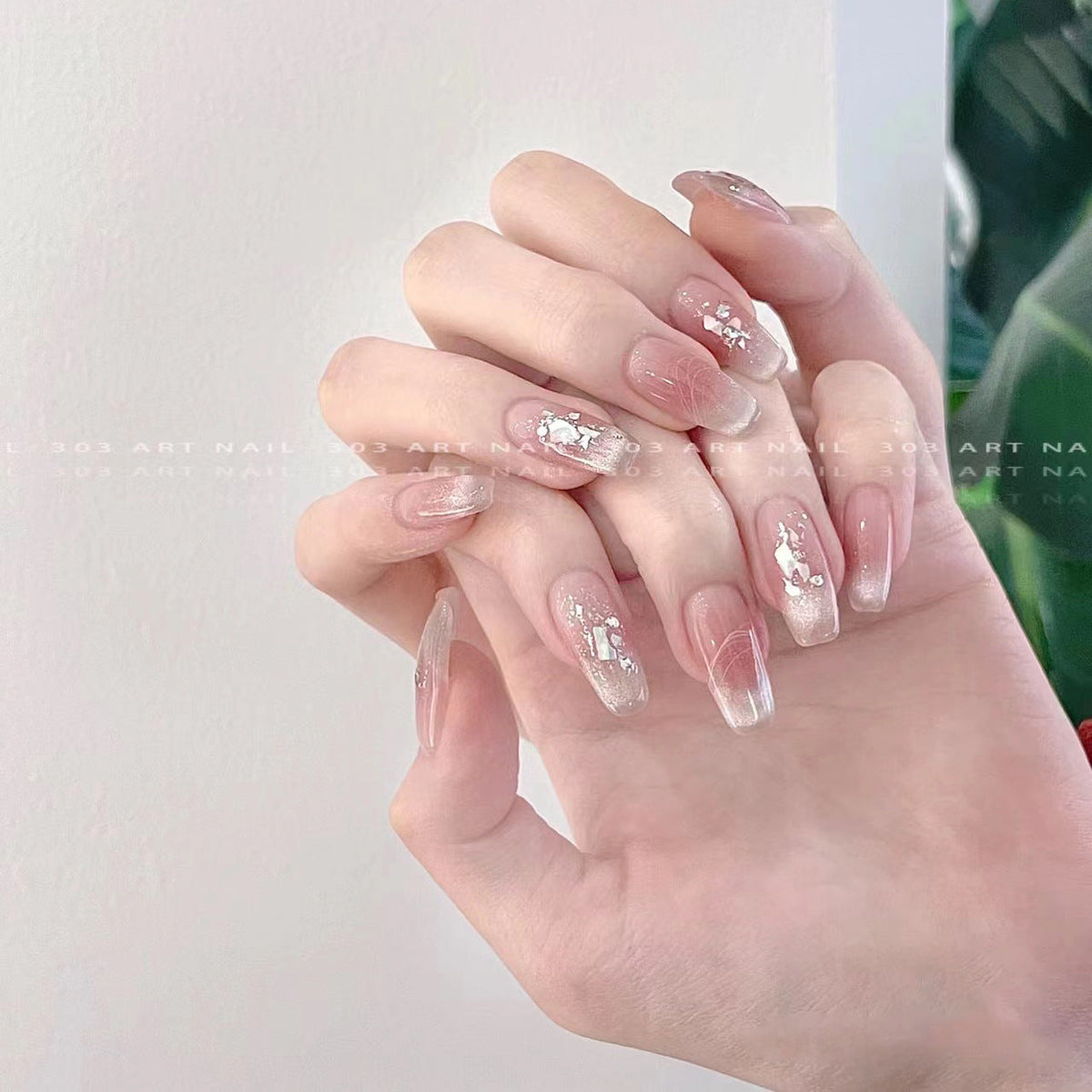Shiny Cat Eye Handmade Press On Nails