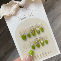 Spring Diamond Handmade Press On Nails