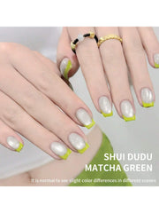 YICKYUE  -  15ML matcha green And Shuidudu Nail Gel Set Semi Permanent Nail Art UV LED Nail Salon DIY Nail Salon Gel For Spring And Summer