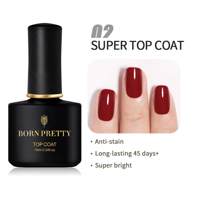 BORN PRETTY 10ml Gel Nail Polish Semi Permanent Autumn Winter Color Series Soak Off UV LED Glitter Nail Gel Need Matte Top Coat