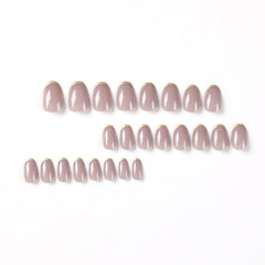 Yickyue Short French Glitter Pink Fake Nails Press on Set Sequin Cute Nail Art Reusable Fake Nails Acrylic Full Cover Tips with Glue