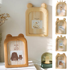 Ins Wind Cute Creative 7 Inch Photo Frame Set Cartoon Bear Deer Frame Children Room Wall Decoration Tabletop Display Ornaments