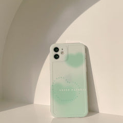 Ins love Gradient silicone cover phone case for iphone 11 12 mini pro max x xr xs max 8 7 plus se  capa shell funda