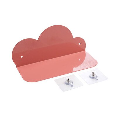 Wrought Iron Cloud Shape Wall Mounted Rack Wall Hanging Shelves Decoration Children Kid's DIY Bed Room Ornaments Storage Rack