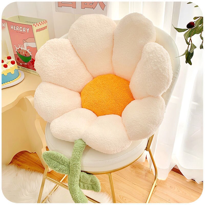 2022 NEW 65cm Cushion Pillow Beautiful Colorful Flower Plush Toy Soft Cartoon Plant Cushion Sofa Kids Lovers Birthday Gift